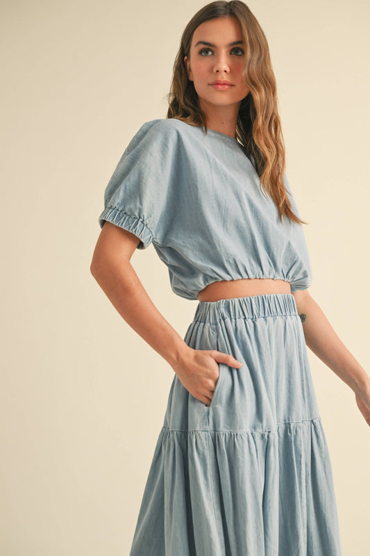 Juni's Denim Top