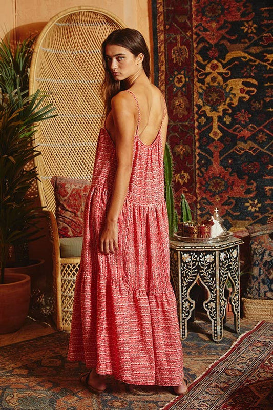 Lana Lace Tiered Maxi Dress