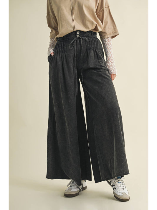 Quinn Pintuck Wide Leg Pants