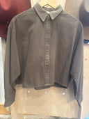 Carla Button-Down Crop
