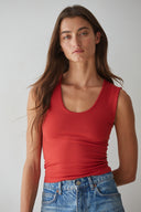 Ava Double-Layer Top - Lava Falls