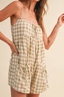 Nova Plaid Romper