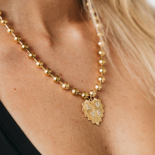 Sunburst Heart Love Pendant Necklace