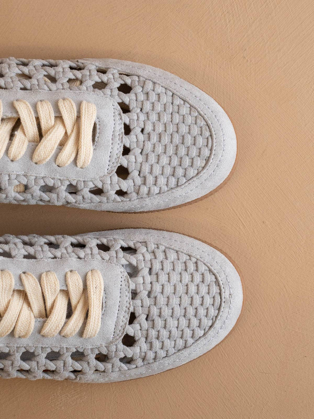 The Sandy Blue | Crochet Detailed Sneaker