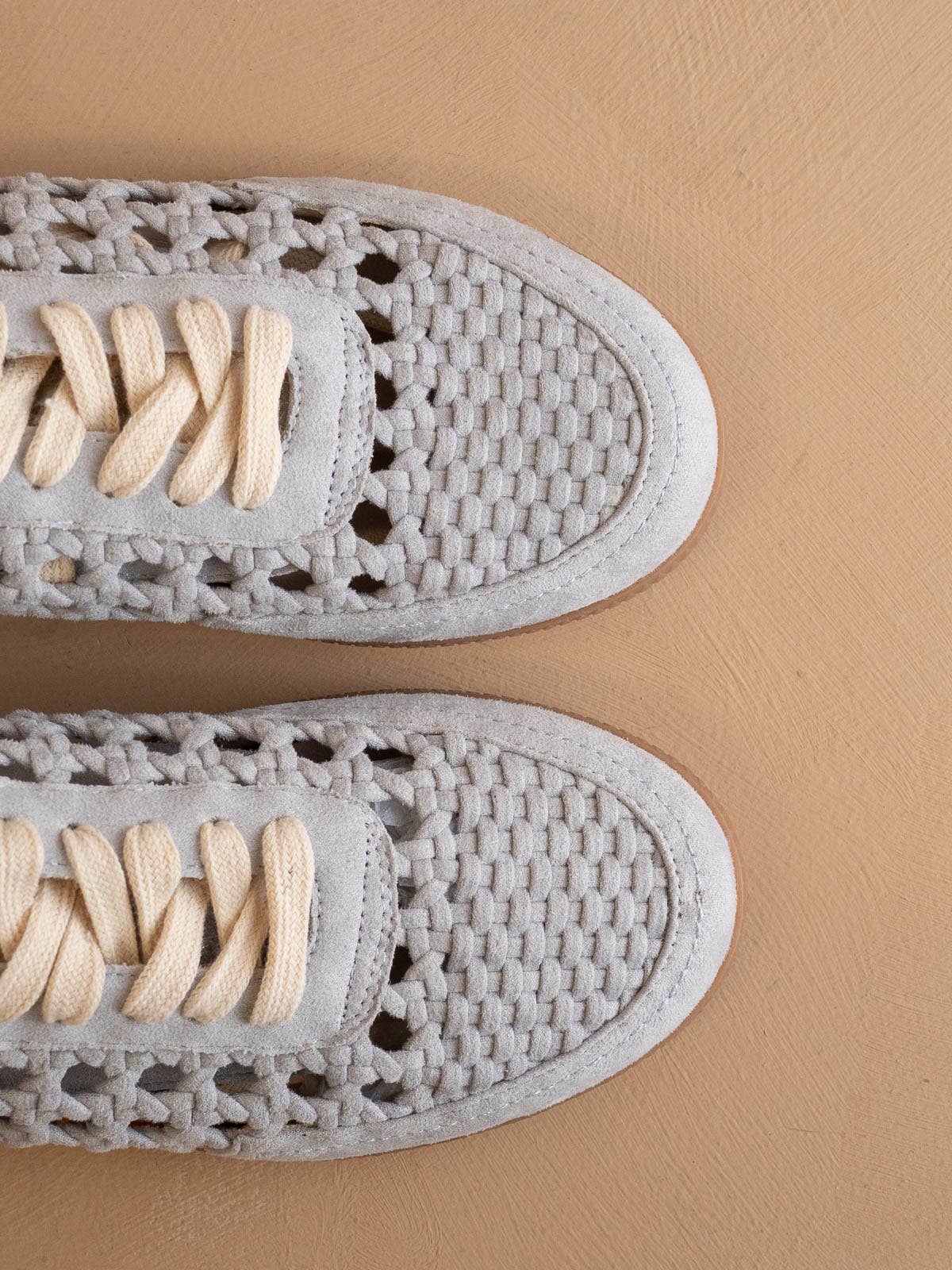 The Sandy Blue | Crochet Detailed Sneaker