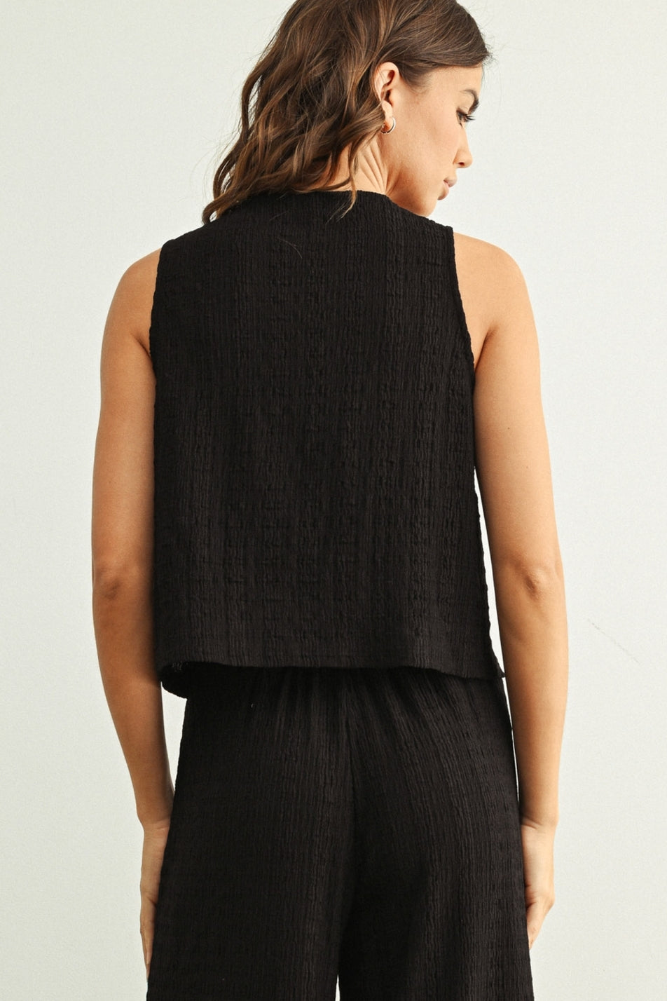 Textured Button Tank