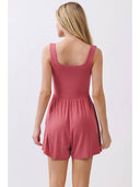 Double Layer Detailed Romper