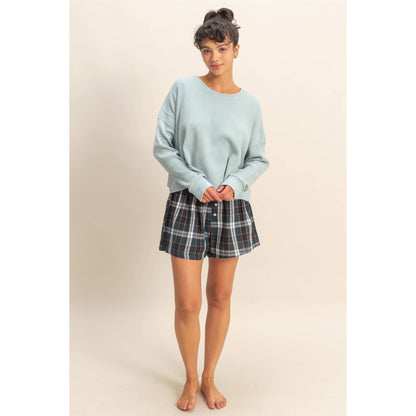 Button-Front Flannel Boxer Shorts