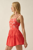 Fire Tiered Ruffle Cami Romper