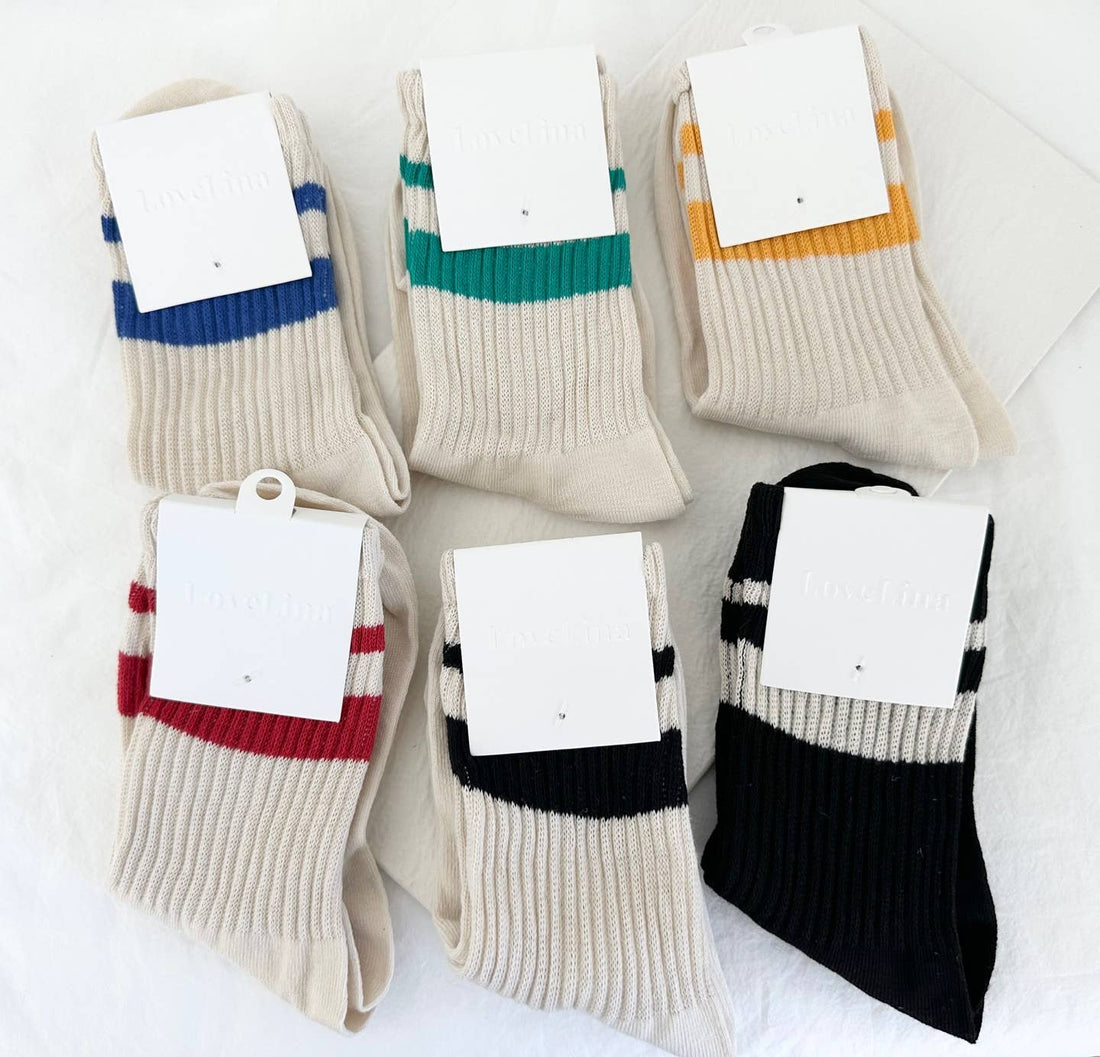 Striped Crew Socks
