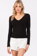 Everly Double-Layer V-Neck Top