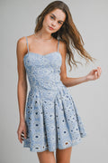 Soft Sky Eyelet Dress