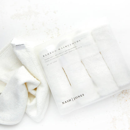 100% Bamboo Washcloths: Facial washcloths