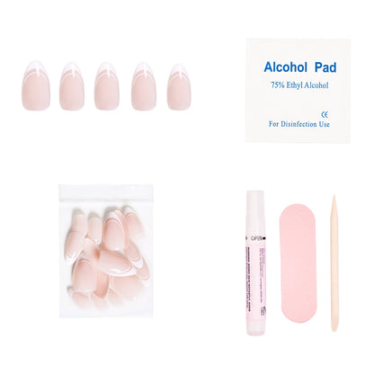 Paris Press-On Nails | Classic French Tip Short Almond