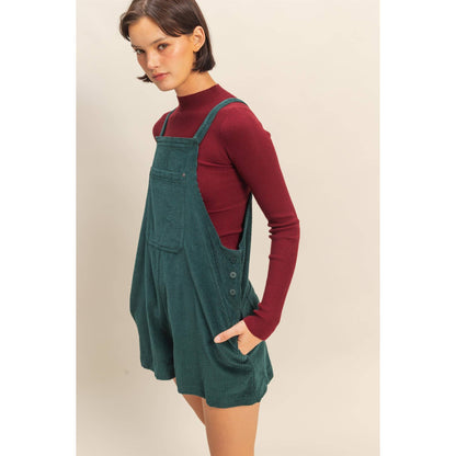 Kandi Corduroy Overall Romper