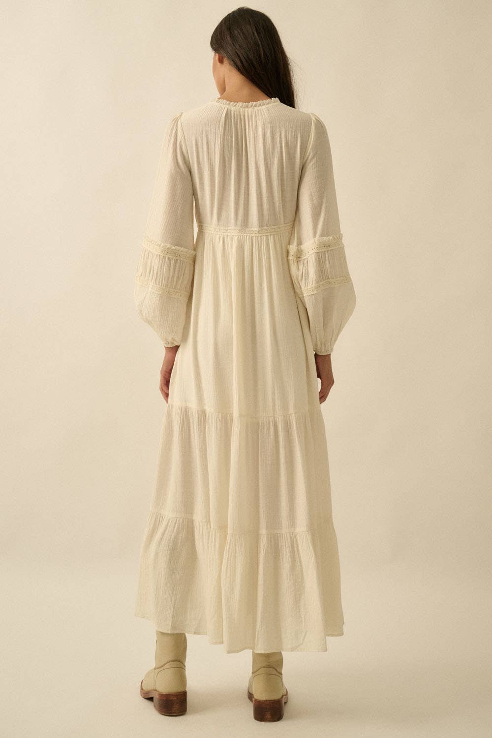 Tibby Button-Front Maxi Dress
