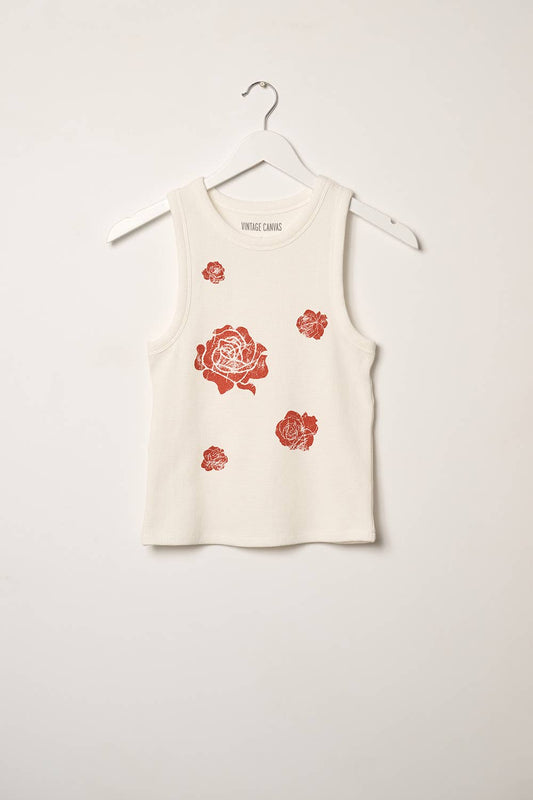 Vintage Roses Graphic Tank Top
