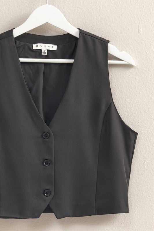 Masie V-neck Sleeveless Vest