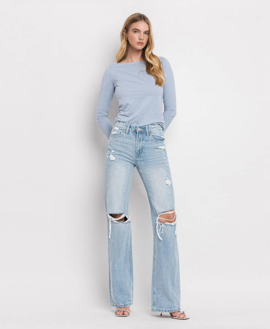 90's Vintage High Rise Flare Jeans