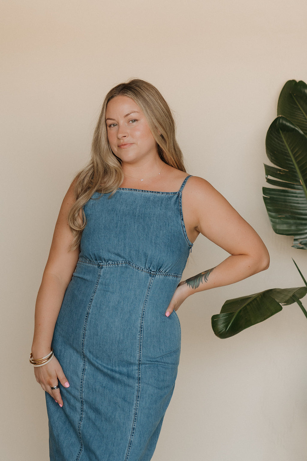 Lily's Denim Long Dress