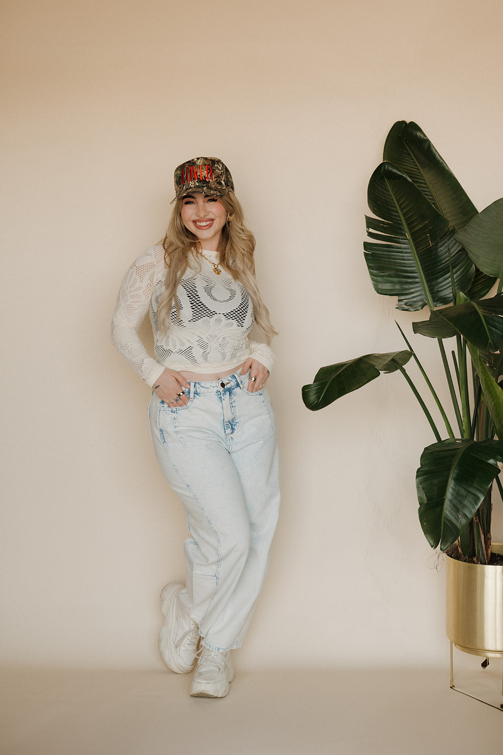 White Washed Barrel Denim