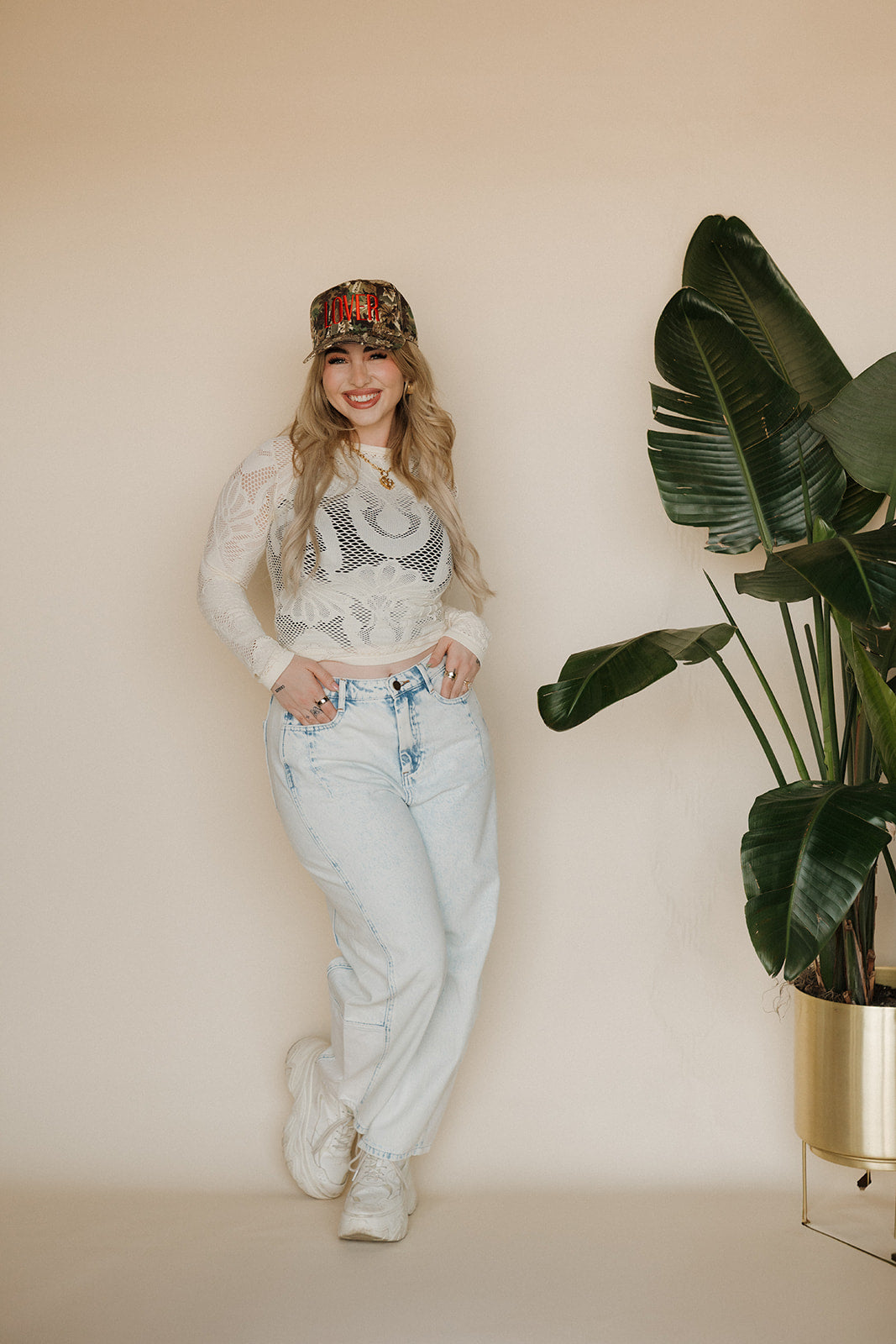 White Washed Barrel Denim