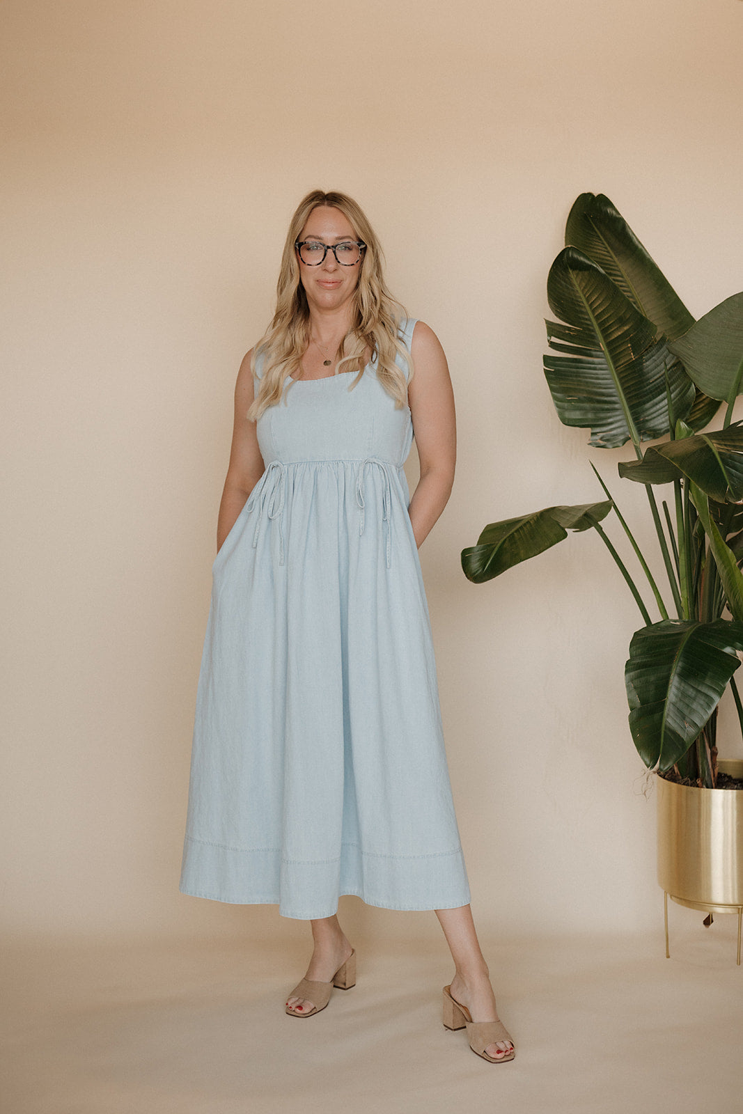 Freya Denim Maxi Dress