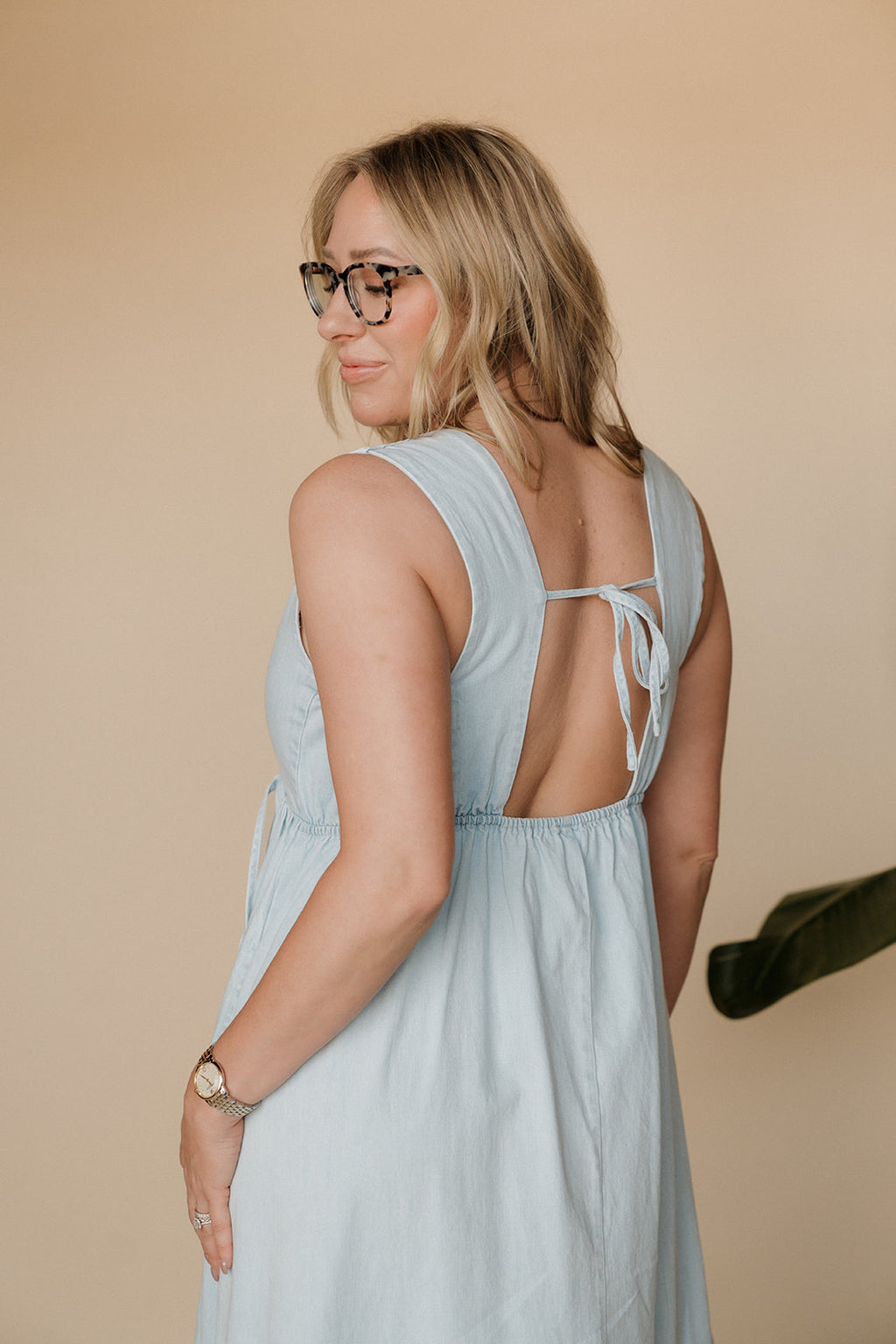 Freya Denim Maxi Dress