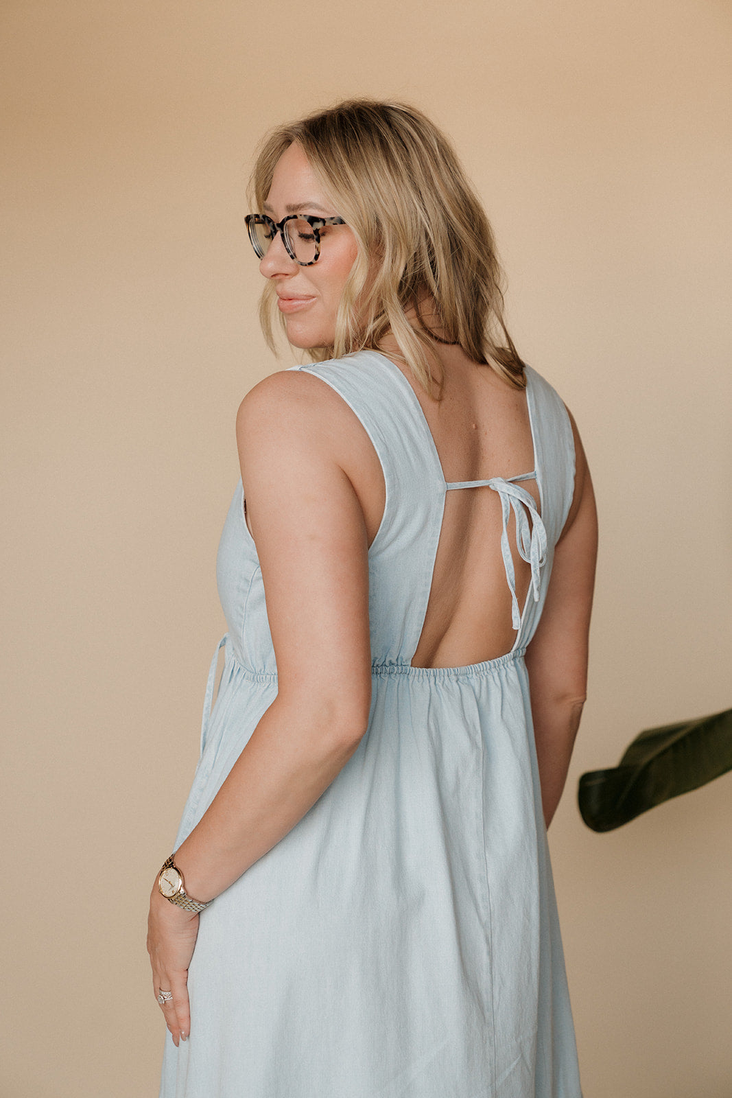 Freya Denim Maxi Dress