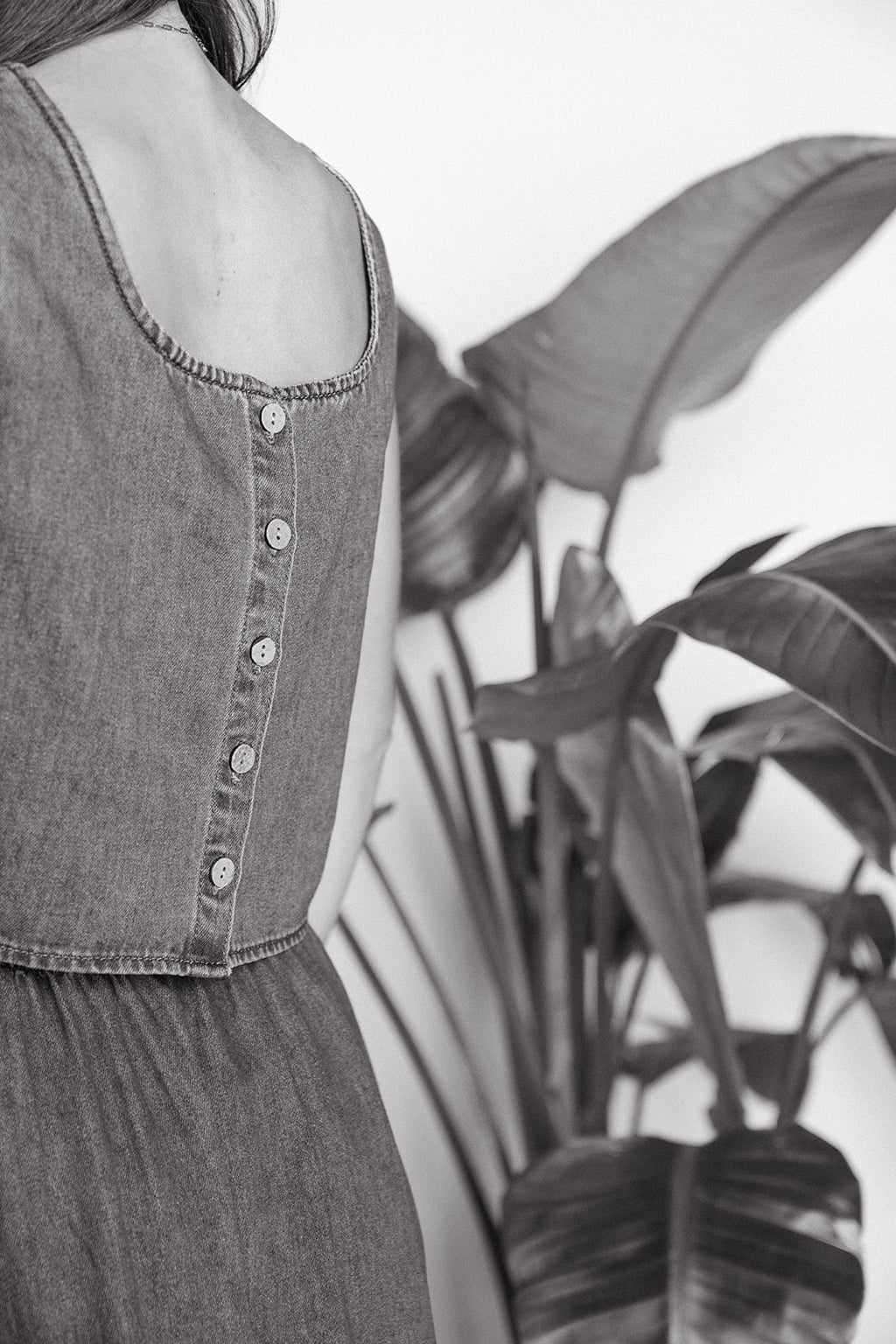 Soft Denim Sleeveless Tops