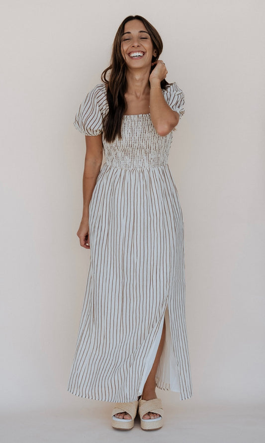 Dahlia Striped Midi Dress