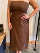 Drew Polka Dot Strapless Dress