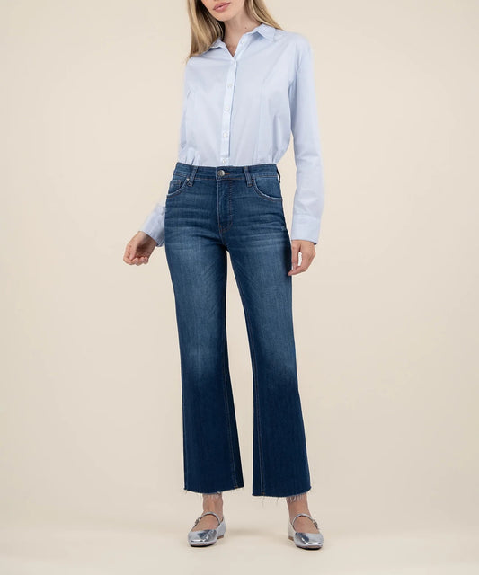 Kelsey High Rise Ankle Flare Jeans