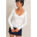 Josie Lace Henley Top