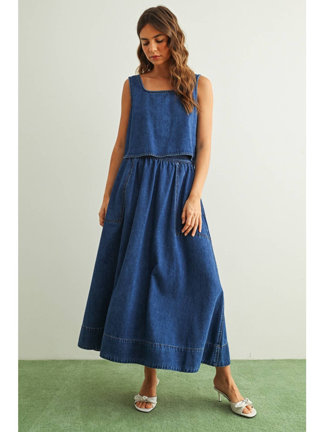 The Easy A-Line Denim Skirt