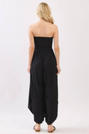 Serenity Smocked Strapless Jumpsuit