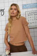 Kinlee Cropped Knit Tee
