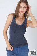 Vintage Reversible Ribbed Tank