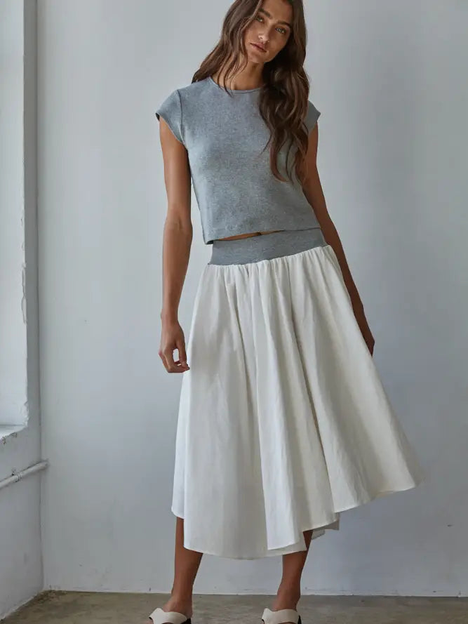Asymmetrical Midi Skirt