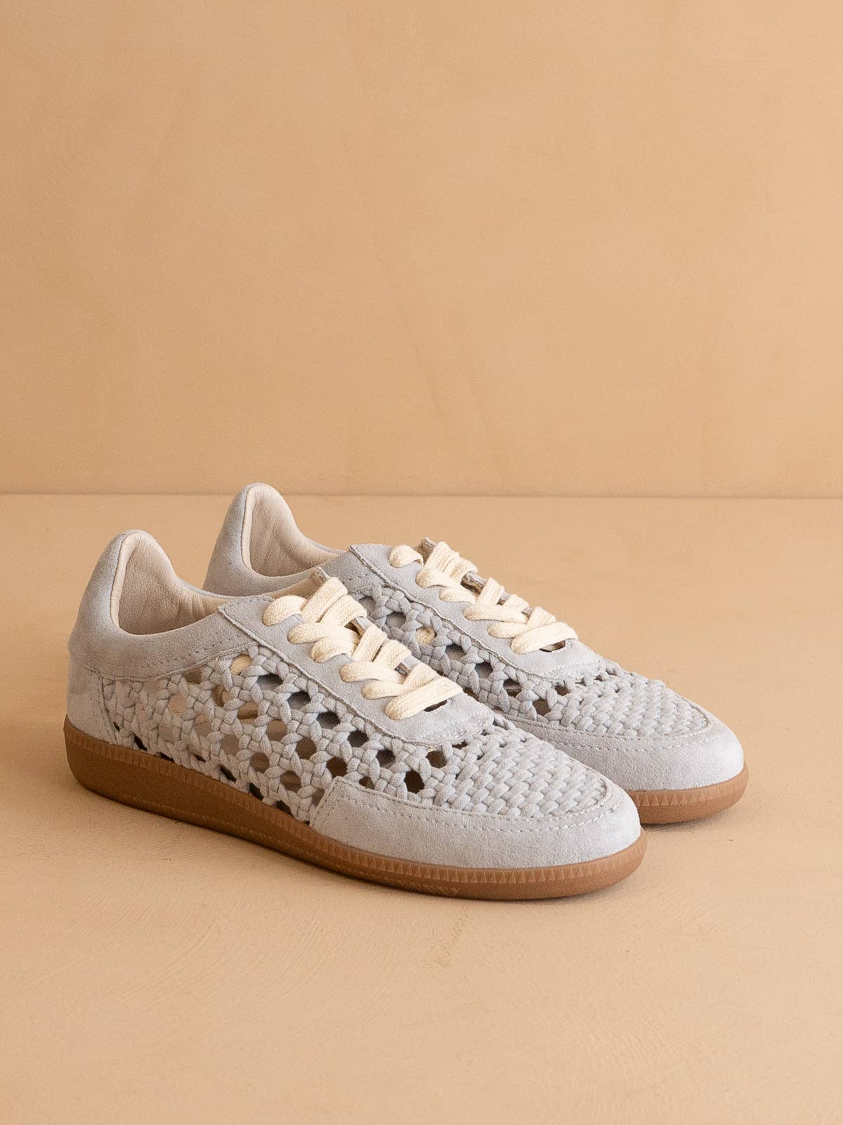 The Sandy Blue | Crochet Detailed Sneaker