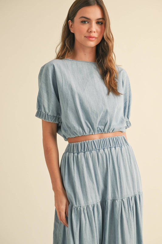Juni's Denim Top
