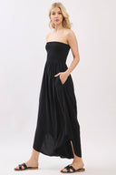 Serenity Smocked Strapless Jumpsuit
