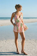 All In Love Deep Surplice Romper