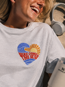 Here Comes the Sun Embroidered T-Shirt