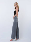 Mags Mid Rise Grey Wide Leg