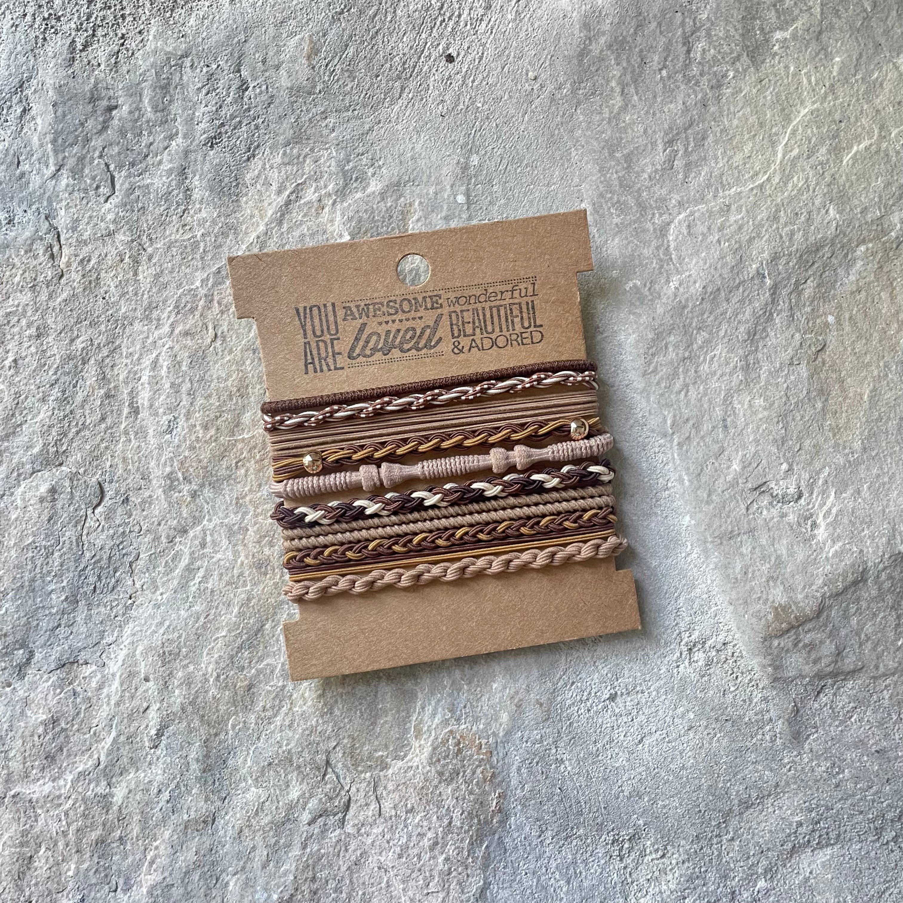 Boho Hair Ties | Rustic neutrals