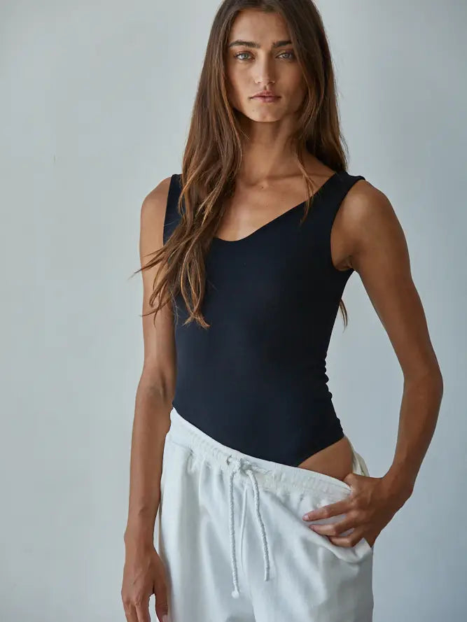 Double Layered Seamless UV neck bodysuit