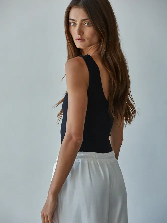 Double Layered Seamless UV neck bodysuit