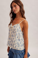 Fara Floral Tie Tank