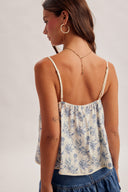 Fara Floral Tie Tank